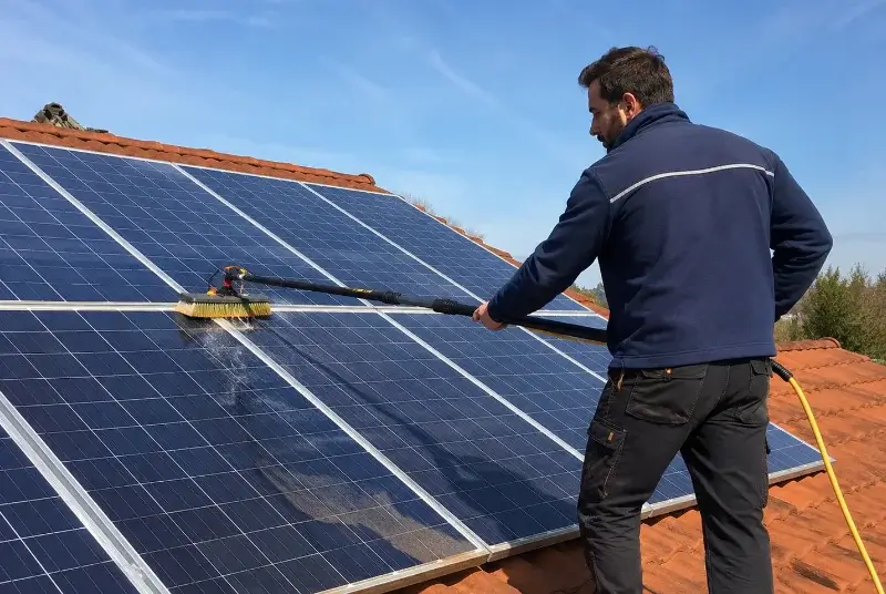 Nettoyage et entretien de panneaux solaires à Chambon